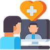 Full virtual healthcare icon